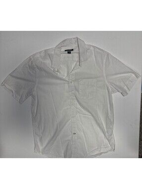 Club Room white short sleeve button-up shirt
